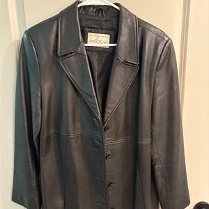 Real Leather Blazer Jacket